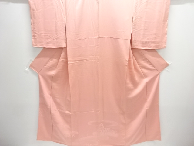 JAPANESE KIMONO / UNUSED TSUKESAGE IROMUJI / SILK / WOVEN EGASUMI & CLASSICAL PATTERN